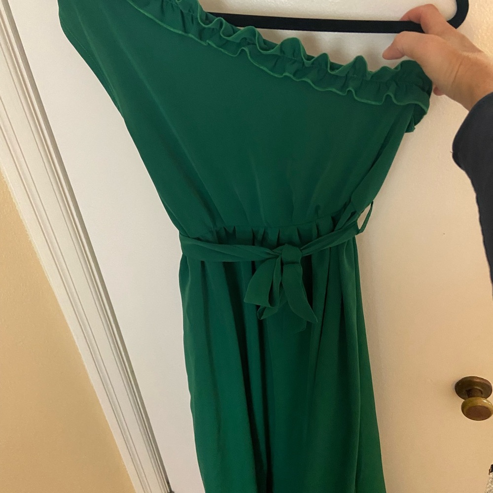 Beautiful Green one shoulder dress